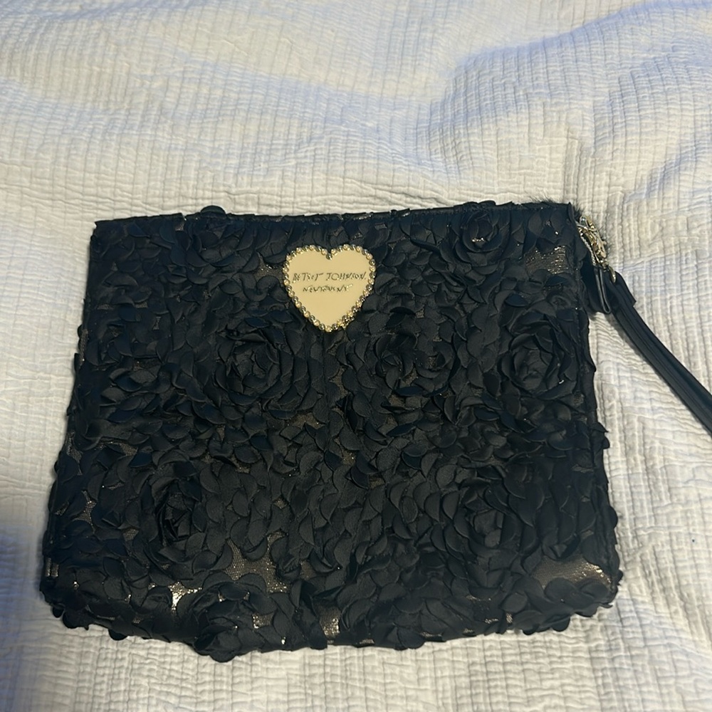 Betsey Johnson clutch or wristlet new never used